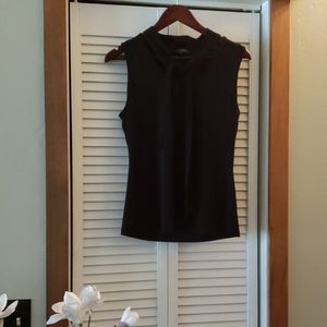 Limited Black tie Sleevless Blouse